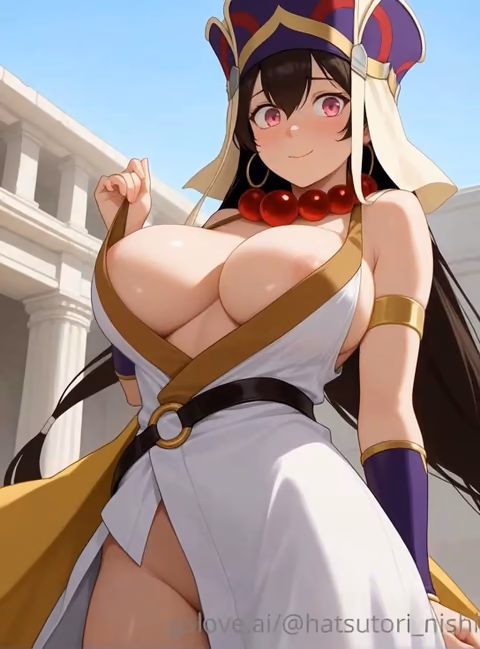Hatsutori — anime-styled character in cool daylight, arms crossed